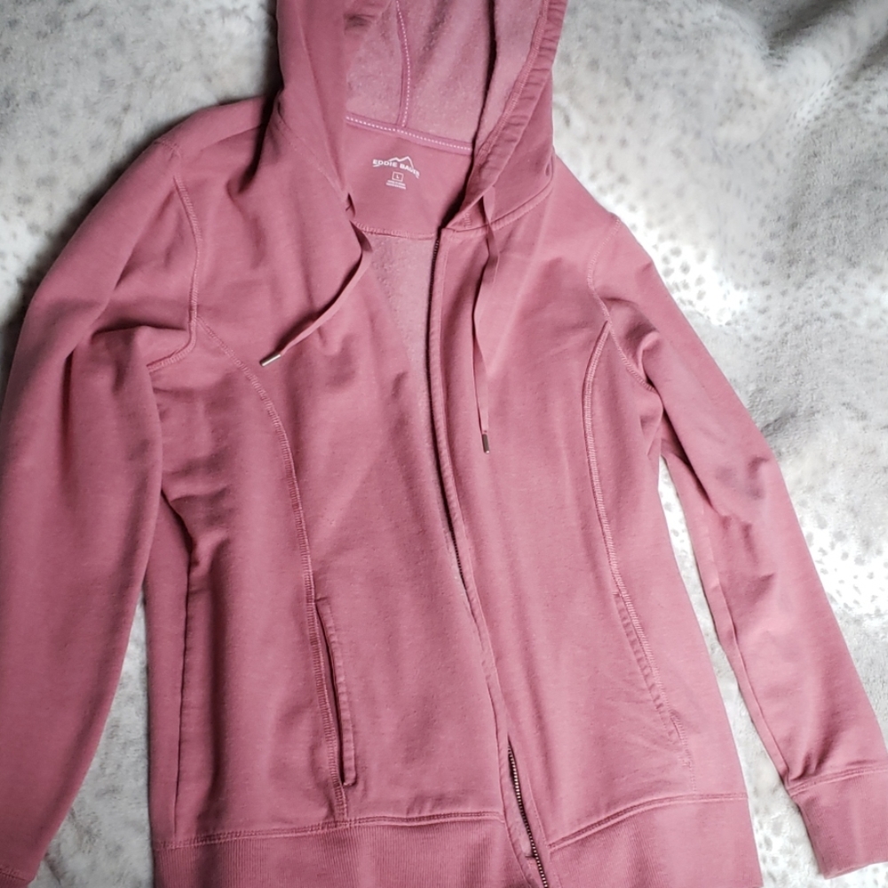 NWOT-Eddie Bauer Pink Sweater Jacket